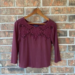 American Eagle crochet crop top 🌹